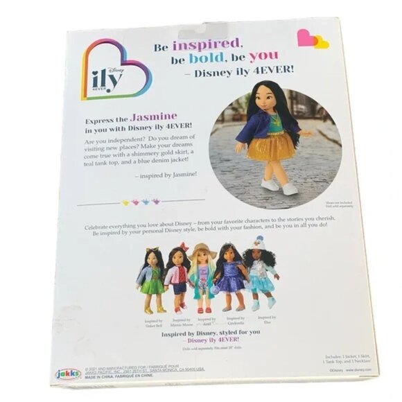 Disney ILY 4ever 18" Jasmine Inspired Fashion Pack Clothes NEW - Picture 3 of 3